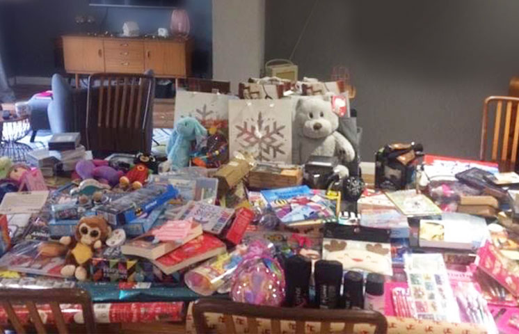 Photo of a lot of Toys collected for children & teens who are spending christmas in hospital